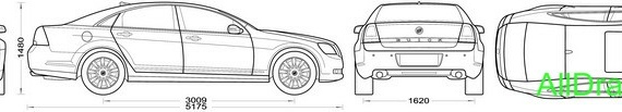 Buick Park Avenue (2007) (Бьюик Парк Авеню (2007)) - чертежи (рисунки) автомобиля